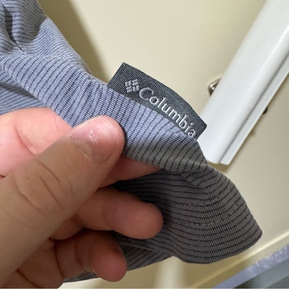 Men’s Columbia Light Purple + Grey Striped Lightweight Short Sleeve Polo Size 2X - Picture 6 of 12